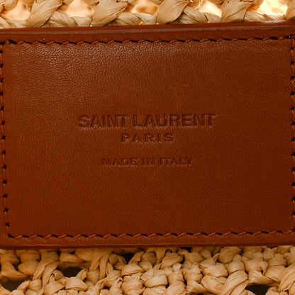 Saint Laurent Raffia Monogram Hobo Naturale 6 of 11