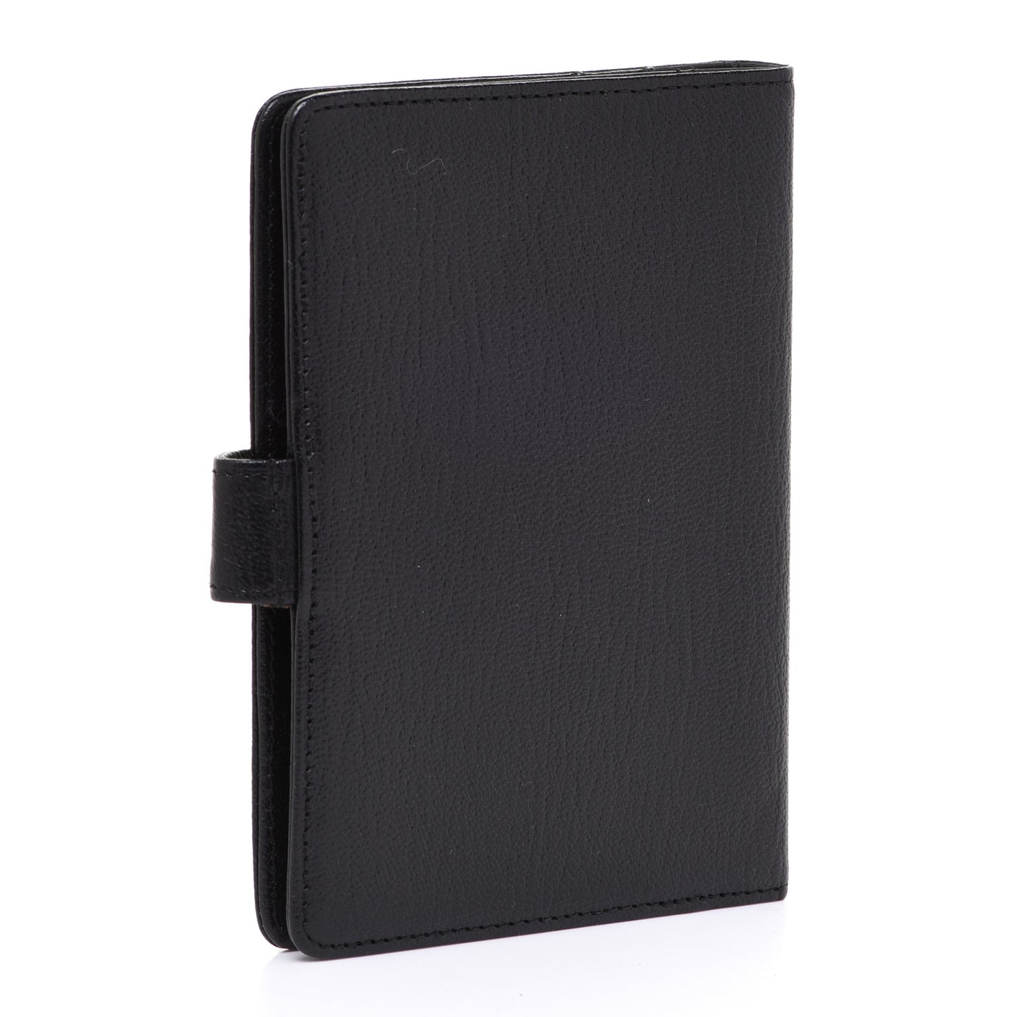 Goatskin Small Ring Agenda Planner Black