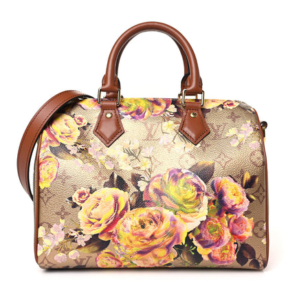 Louis Vuitton Metallic Monogram LV Garden Speedy Bandouliere 25 Gold 1 of 8