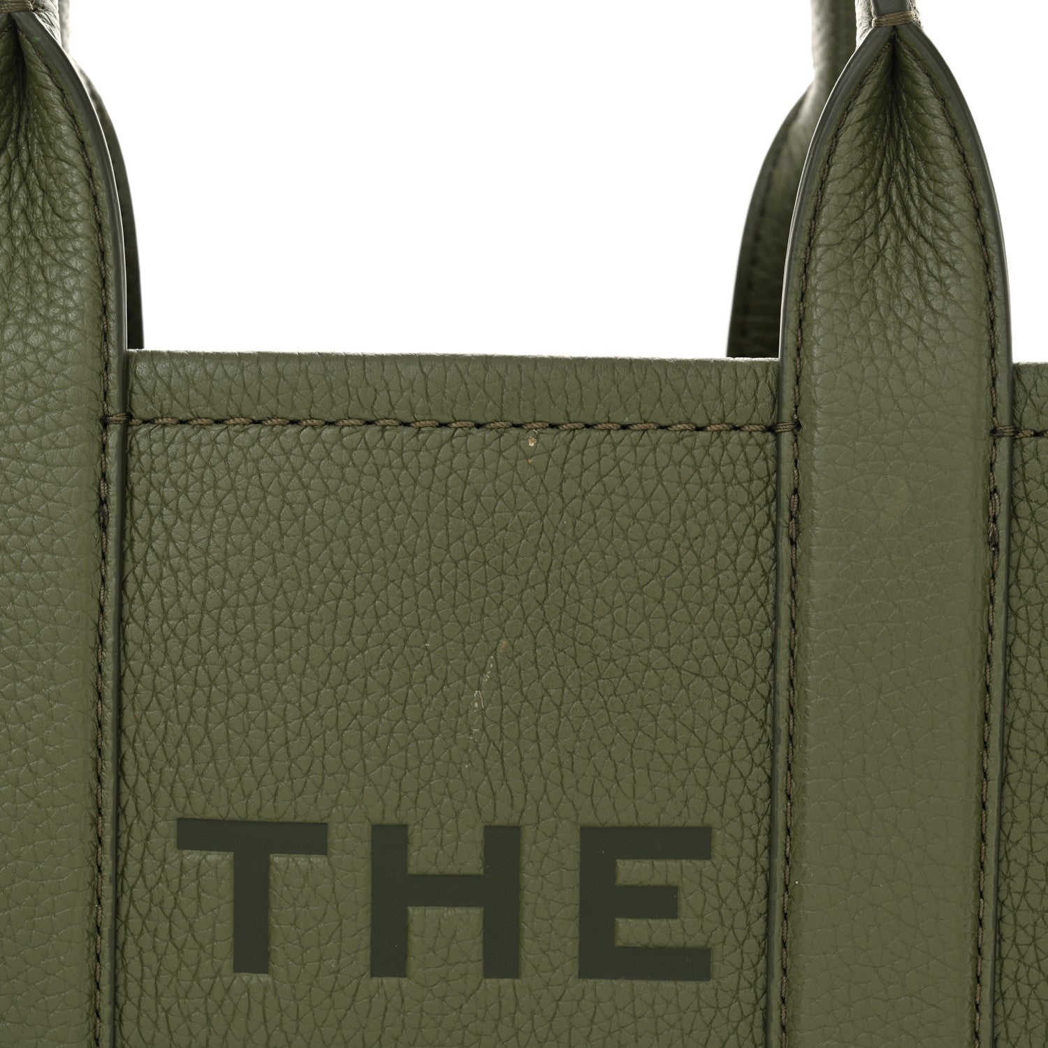 Marc Jacobs Grained Calfskin Small The Tote Bag Bronze Green 15 of 16