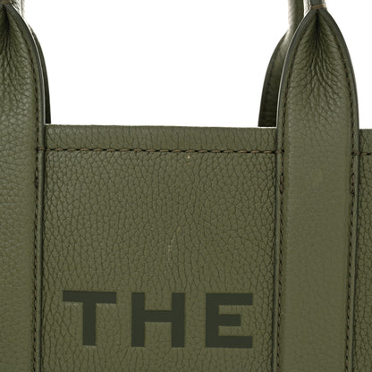 Marc Jacobs Grained Calfskin Small The Tote Bag Bronze Green 15 of 16