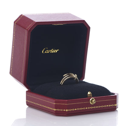 Cartier 18K Yellow Gold Diamond Double Juste Un Clou Ring 51 5.75 6 of 6