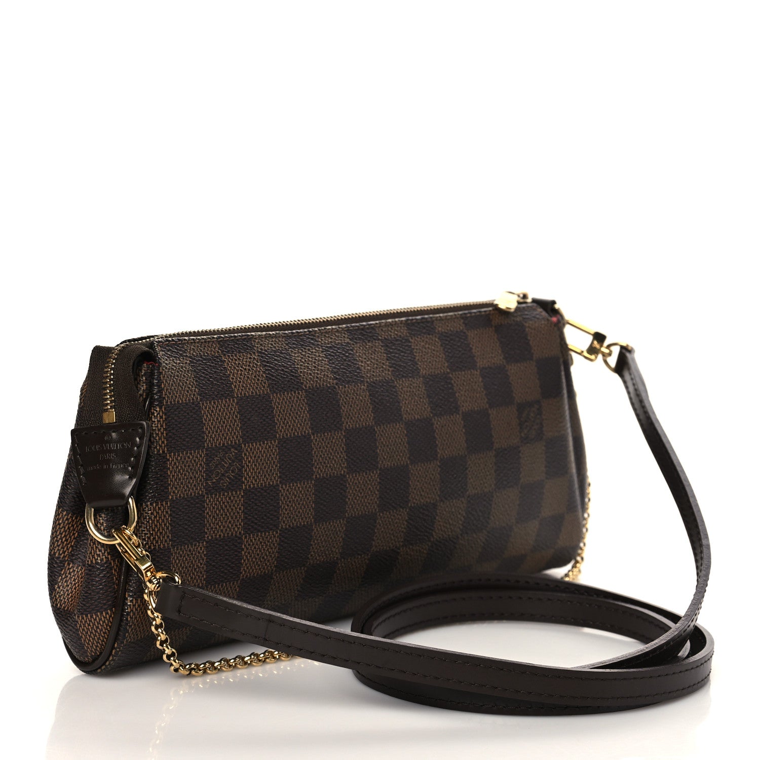 Louis Vuitton Damier Ebene Eva Clutch 3 of 9