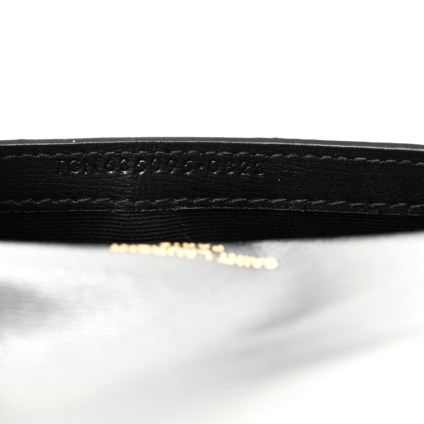 Smooth Calfskin Monogram Phone Holder Crossbody Black