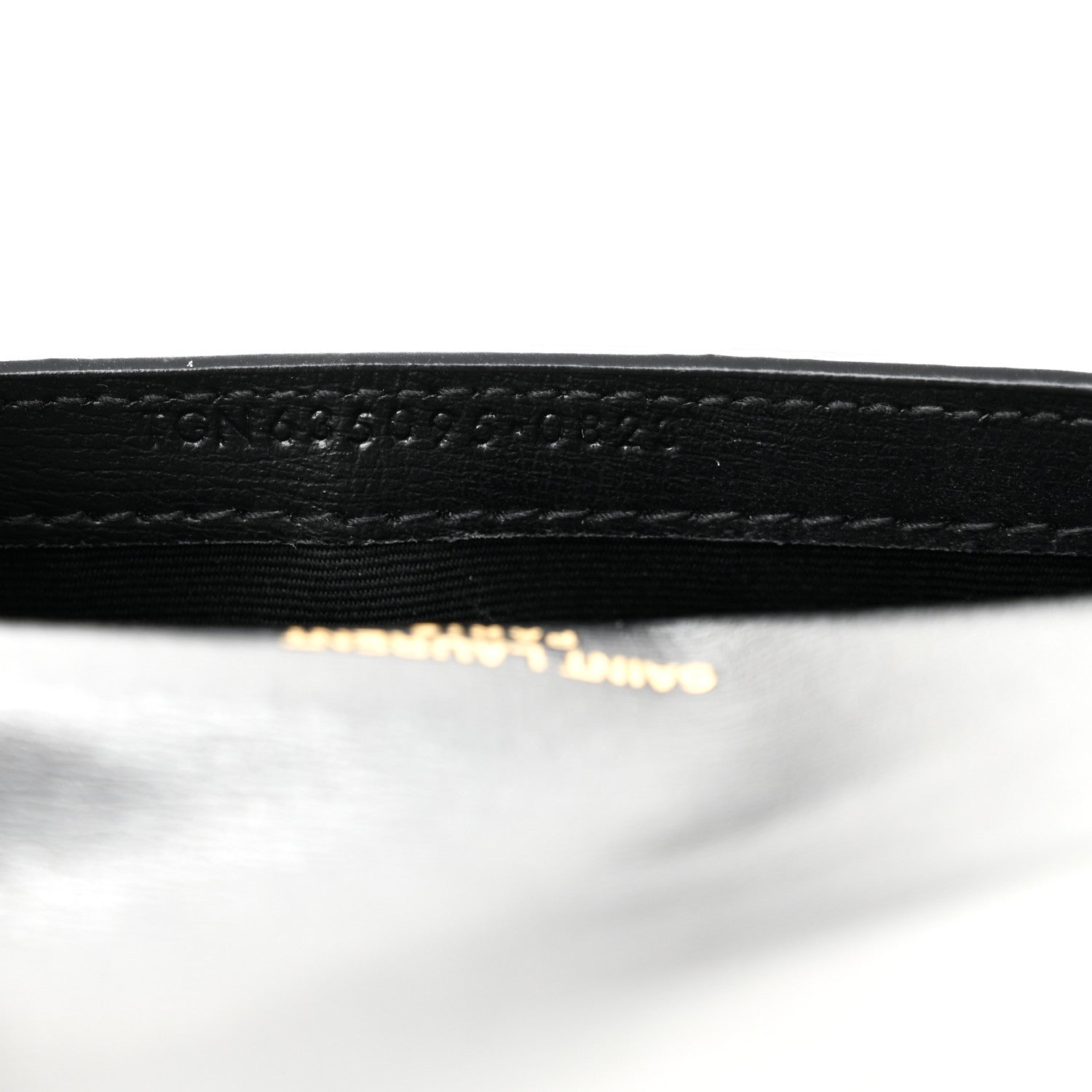 Saint Laurent Smooth Calfskin Monogram Phone Holder Crossbody Black 7 of 10