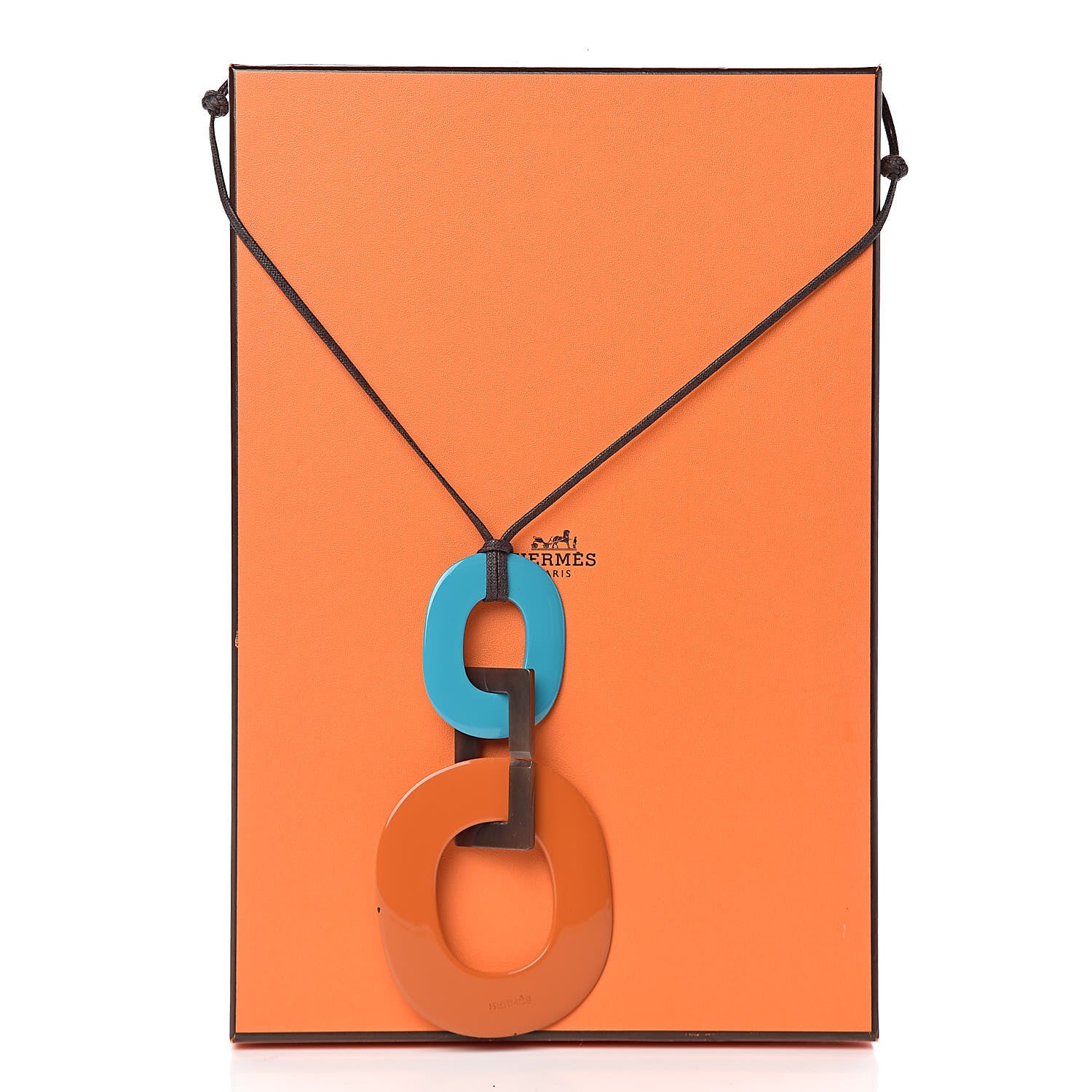 Hermes Lacquered Buffalo Horn Kara Necklace 6 of 6