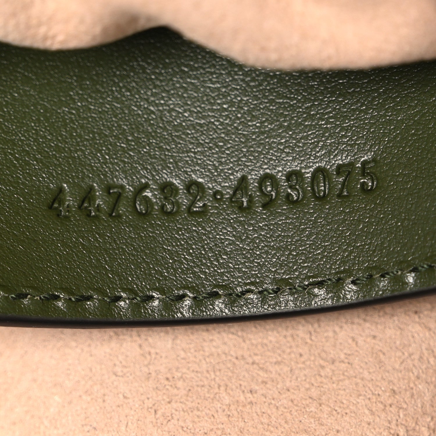 Gucci Calfskin Matelasse Aria Small GG Marmont Chain Shoulder Bag Military Wood 7 of 10