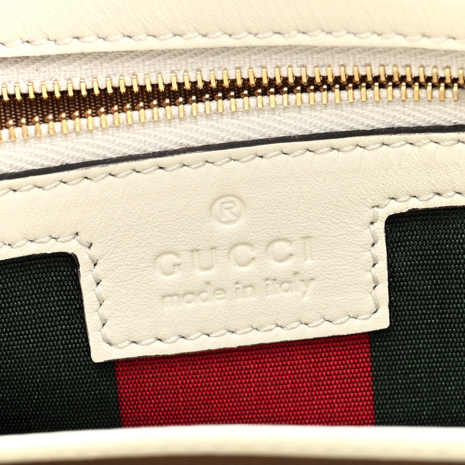 Gucci GG Emblem Monogram Wallet With Strap Beige White 6 of 10