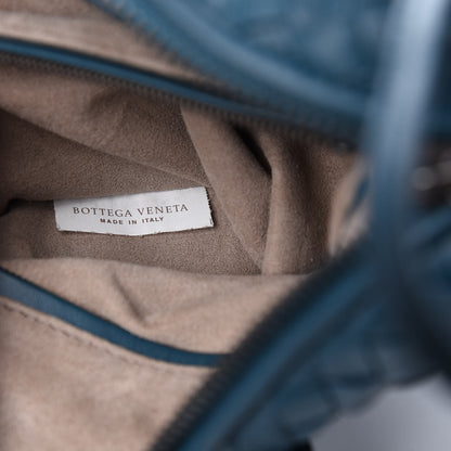 Bottega Veneta Nappa Intrecciato Nodini Bag Petrol Blue 9 of 11