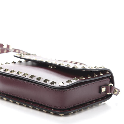 Valentino Garavani Vitello Rockstud Flap Crossbody Bag Rubin 9 of 12