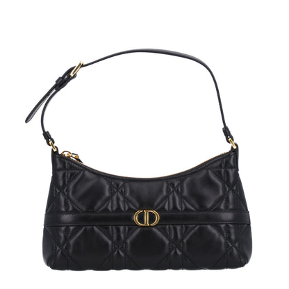 Christian Dior Calfskin Macrocannage Miss Caro Mini Hobo Bag Black 1 of 10