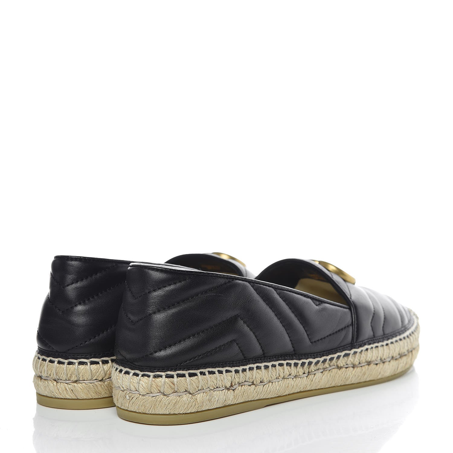 Gucci Nappa Matelasse GG Marmont Espadrilles 40 Black 4 of 15