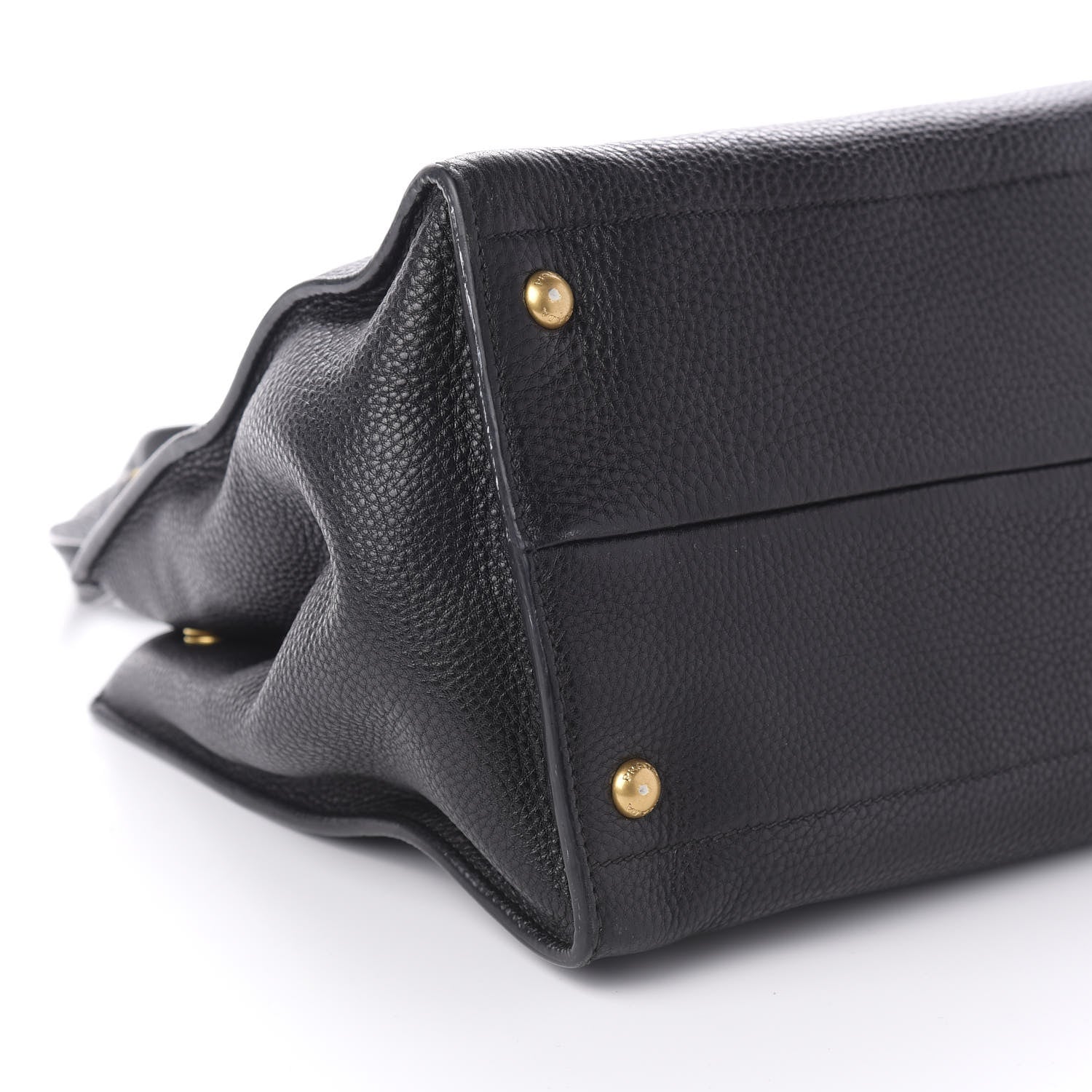 Prada Vitello Daino Tote Black 7 of 15