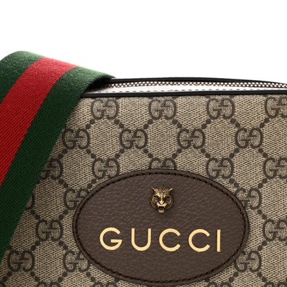 Gucci GG Supreme Monogram Web Neo Vintage Shoulder Bag Beige New Acero Crop 8 of 14