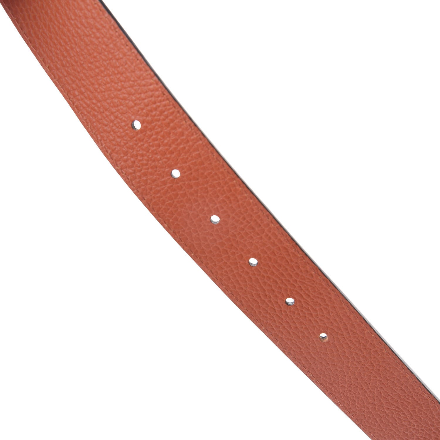 Gucci Calfskin 1973 Reversible Belt 85 34 Orange Black 4 of 7
