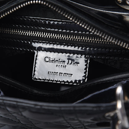 Christian Dior Patent Cannage Medium Lady Dior Black 5 of 8