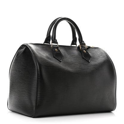 Louis Vuitton Epi Speedy 30 Black 3 of 13