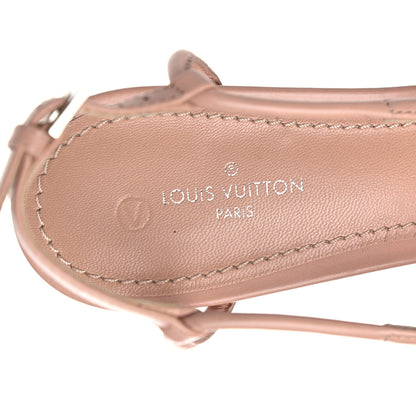 Louis Vuitton Calfskin Urban Twist Slingback Pumps 36 Pink Silver 9 of 12