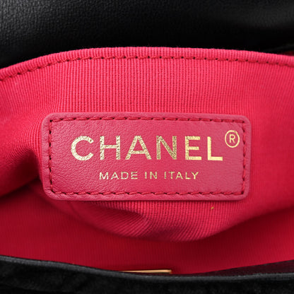 Chanel Velvet Camellia Embossed Mini Square Flap Black 6 of 10