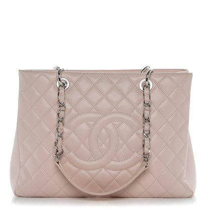 Chanel Caviar Quilted Grand Shopping Tote GST Light Pink 1 of 6