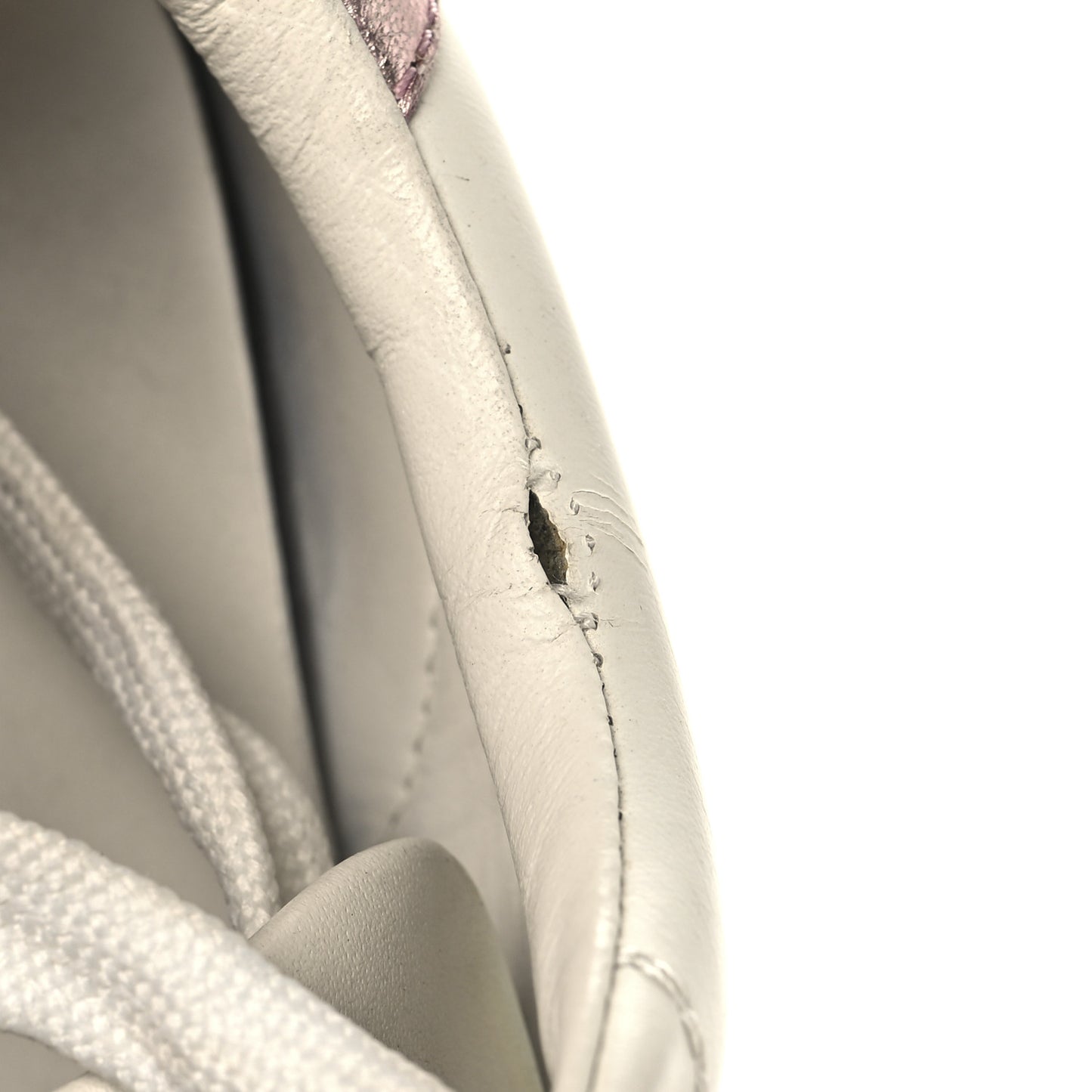 Lambskin Embossed Monogram Time Out Sneakers 37 White Pink