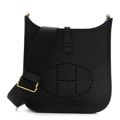 Hermes Taurillon Clemence Evelyne 23 Poche III Black 1 of 11