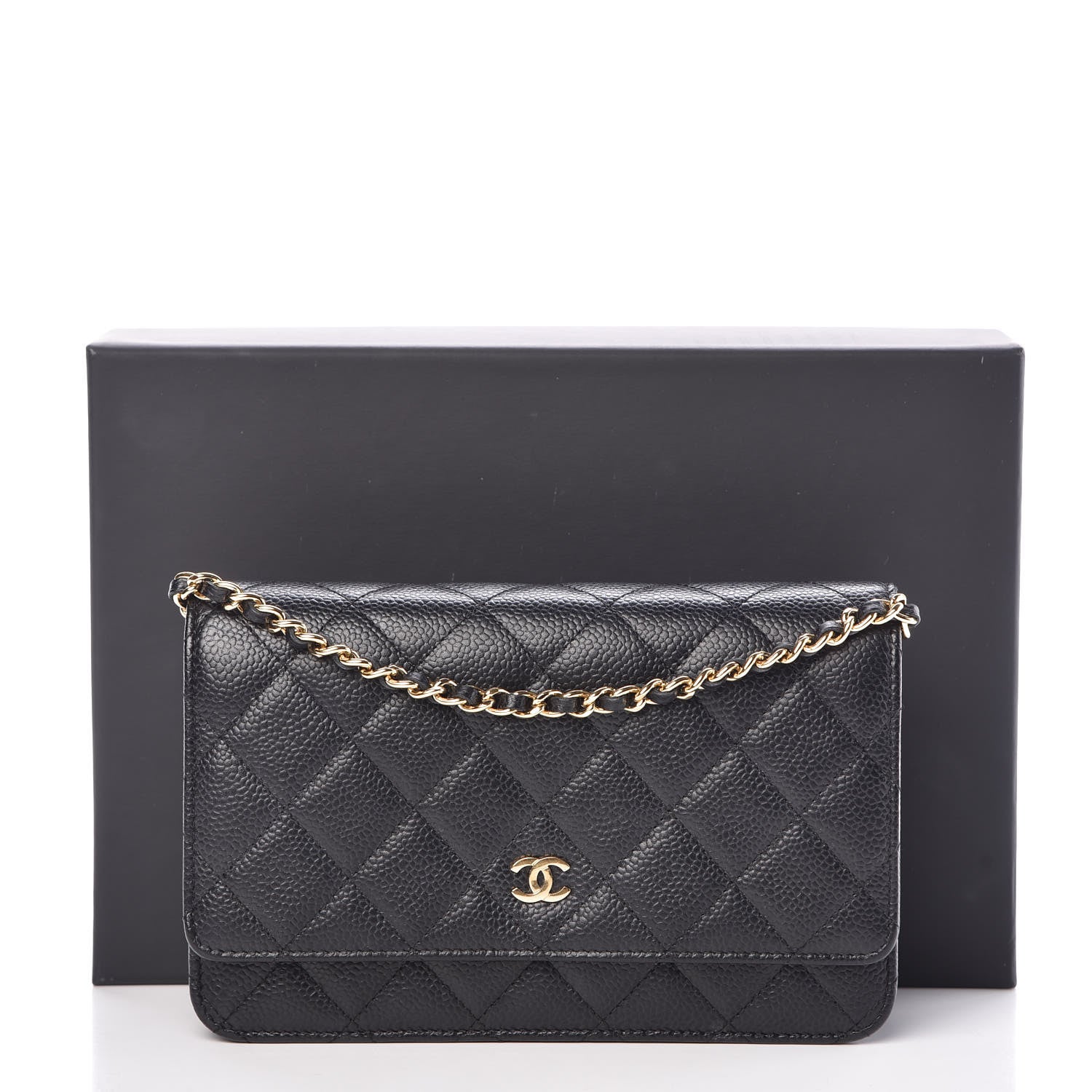 Chanel Caviar Quilted Wallet On Chain WOC Black 11 of 11