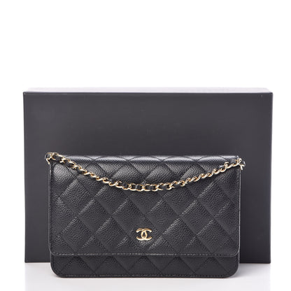 Chanel Caviar Quilted Wallet On Chain WOC Black 11 of 11