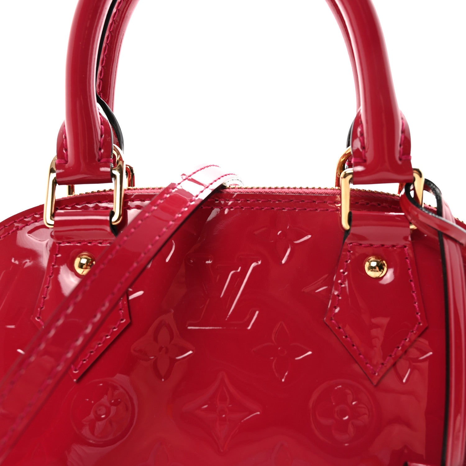 Louis Vuitton Vernis Alma BB Rose Indien 7 of 9