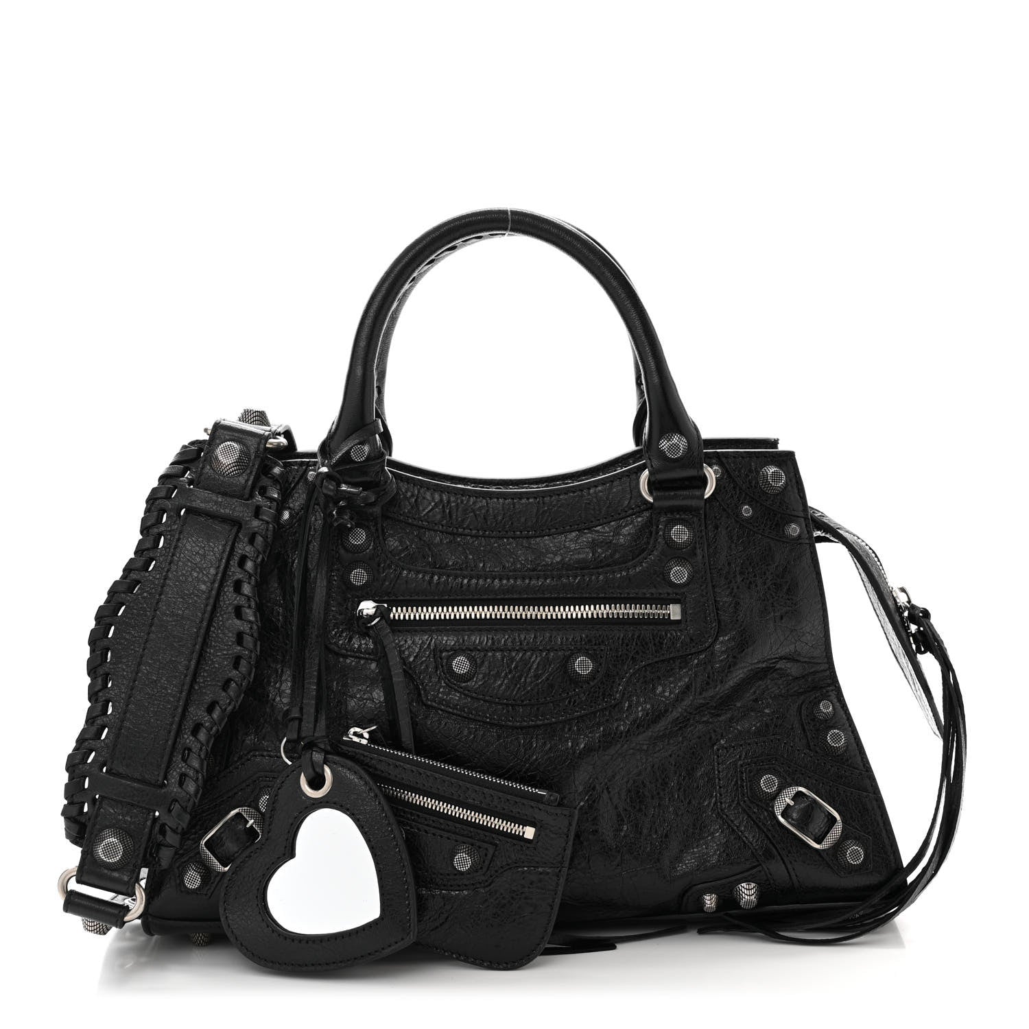 Balenciaga Agneau Arena Small Neo Cagole City Handbag Black 1 of 12