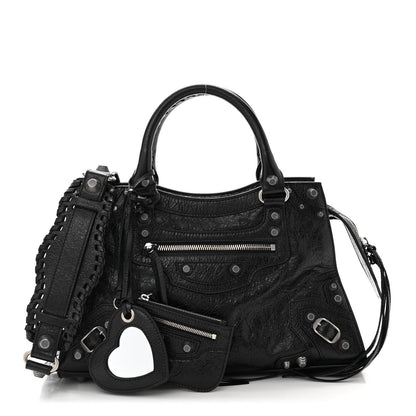 Balenciaga Agneau Arena Small Neo Cagole City Handbag Black 1 of 12