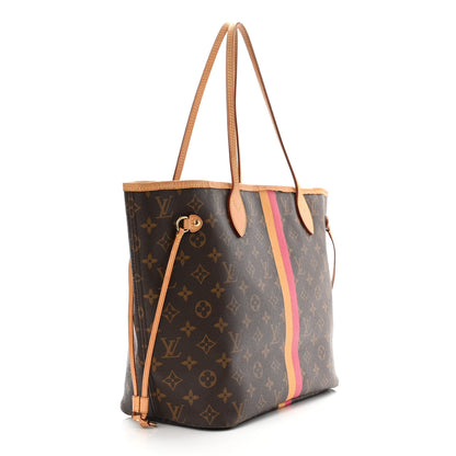 Louis Vuitton Monogram My LV Heritage Neverfull MM Fuchsia Yellow 2 of 10