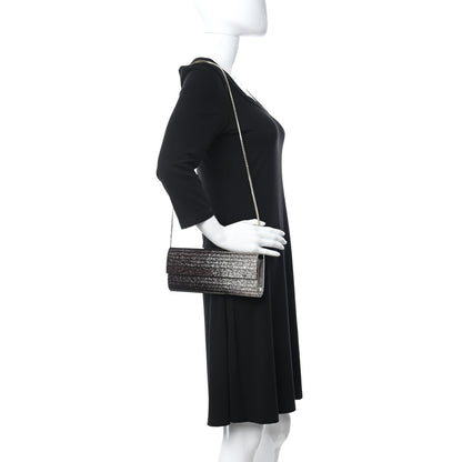 Jimmy Choo Acrylic Glitter Sweetie Clutch Black Champagne 2 of 9