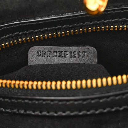 Burberry Calfskin Haymarket Check Small Bridle Satchel Black 7 of 17