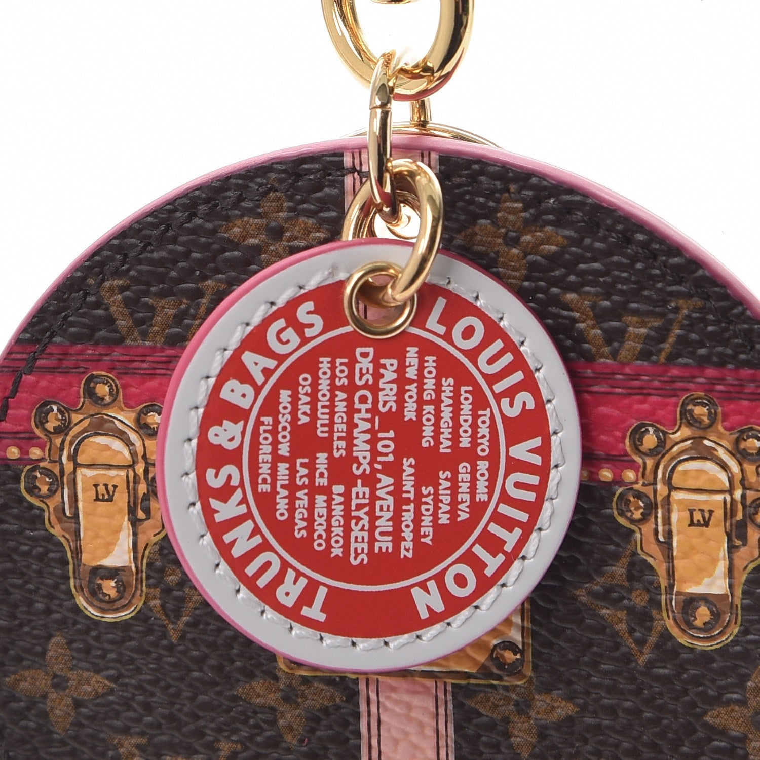 Louis Vuitton Monogram Summer Trunks Bag Charm Key Holder 3 of 7