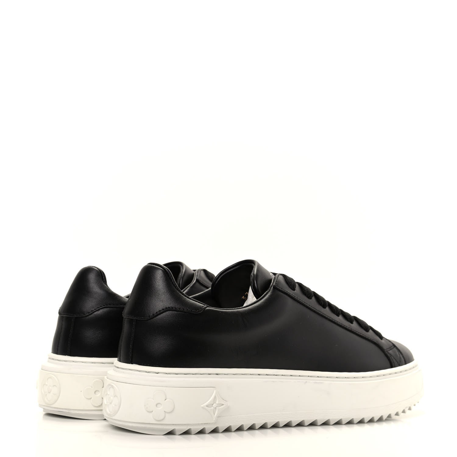 Louis Vuitton Calfskin Time Out Sneakers 37 Black 4 of 8
