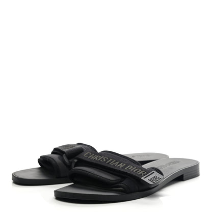 Christian Dior Technical Stretch Fabric Camouflage Dio(r)evolution Slide Sandals 38 Black Military 3 of 8