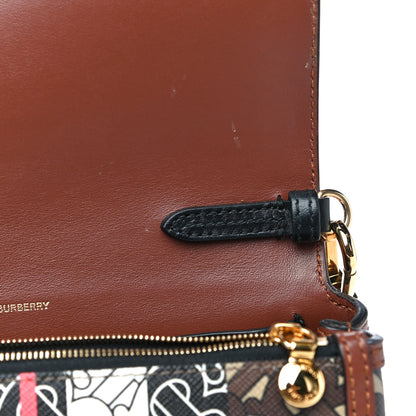 Burberry E-Canvas Monogram Stripe Hackberry Crossbody Bag Bridle Brown 13 of 15