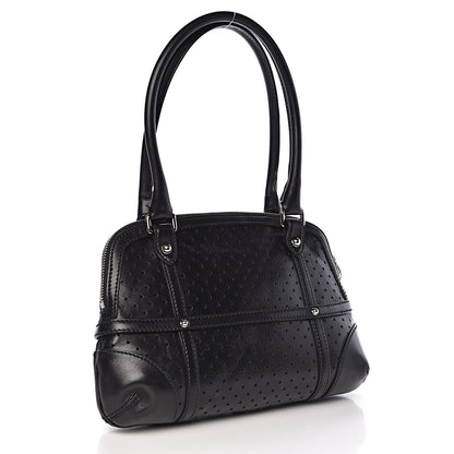 Gucci Perforated Calfskin Reins Tote Black 3 of 12