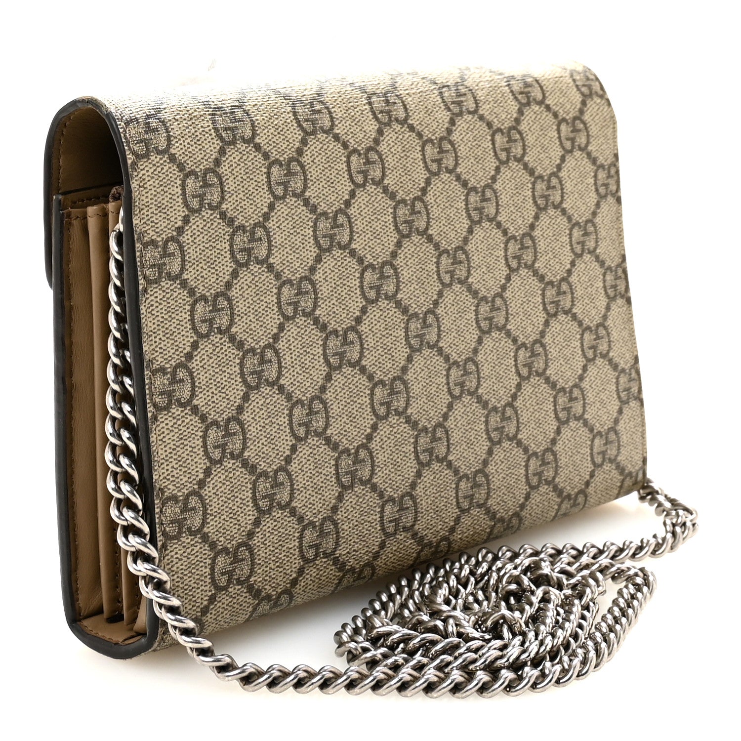 Gucci GG Supreme Monogram Mini Dionysus Chain Wallet 3 of 11