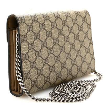Gucci GG Supreme Monogram Mini Dionysus Chain Wallet 3 of 11