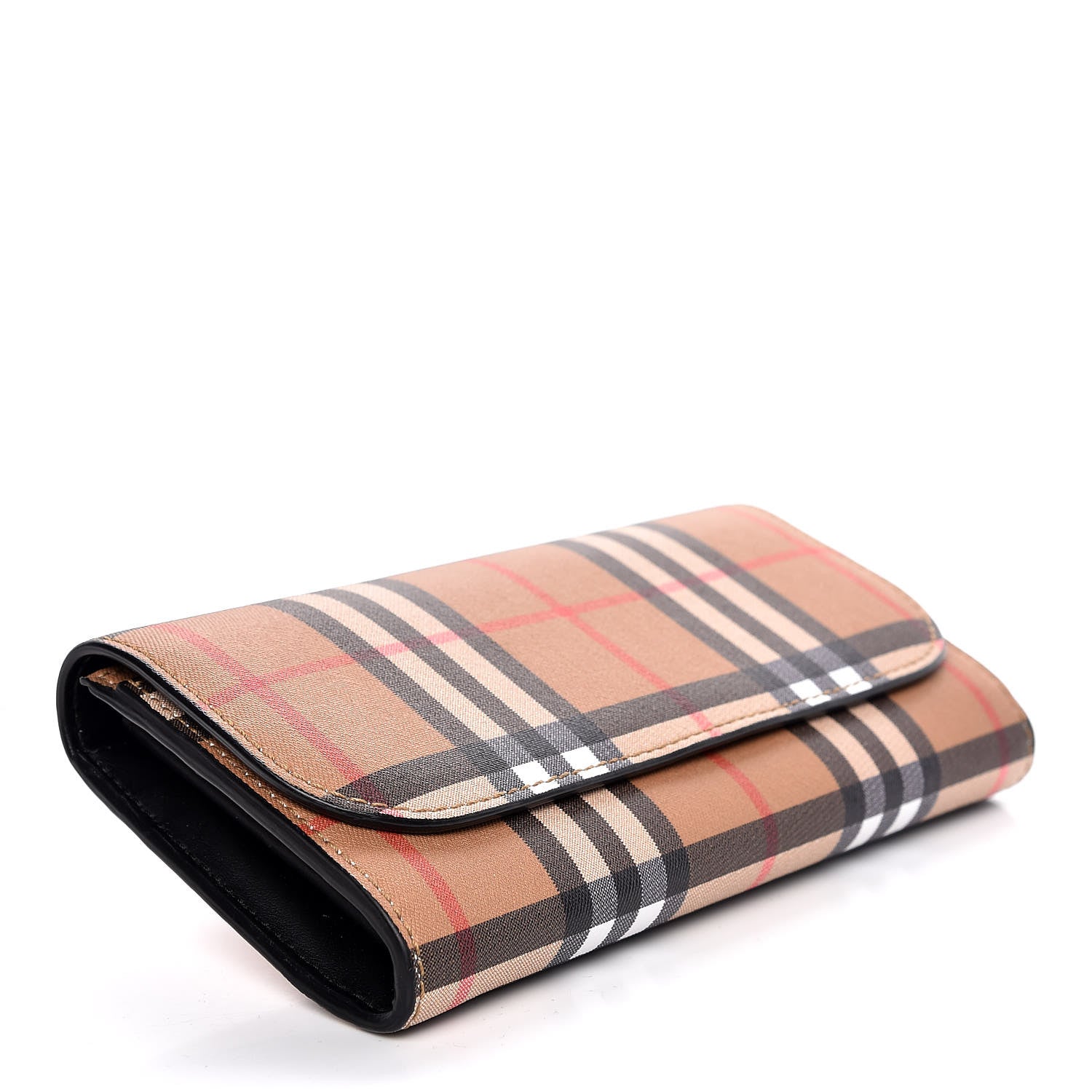 Burberry Vintage Check Continental Wallet Black 4 of 8