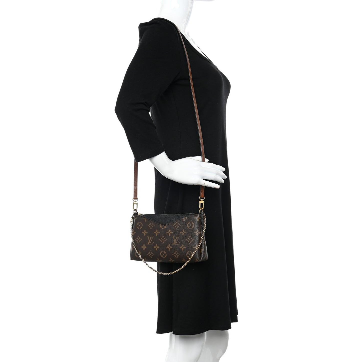 Monogram Pallas Clutch Black