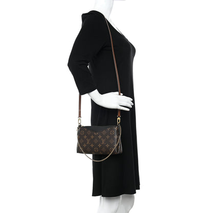 Louis Vuitton Monogram Pallas Clutch Black 3 of 13