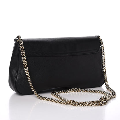 Gucci Pebbled Calfskin Medium Soho Flap Crossbody Black 2 of 10