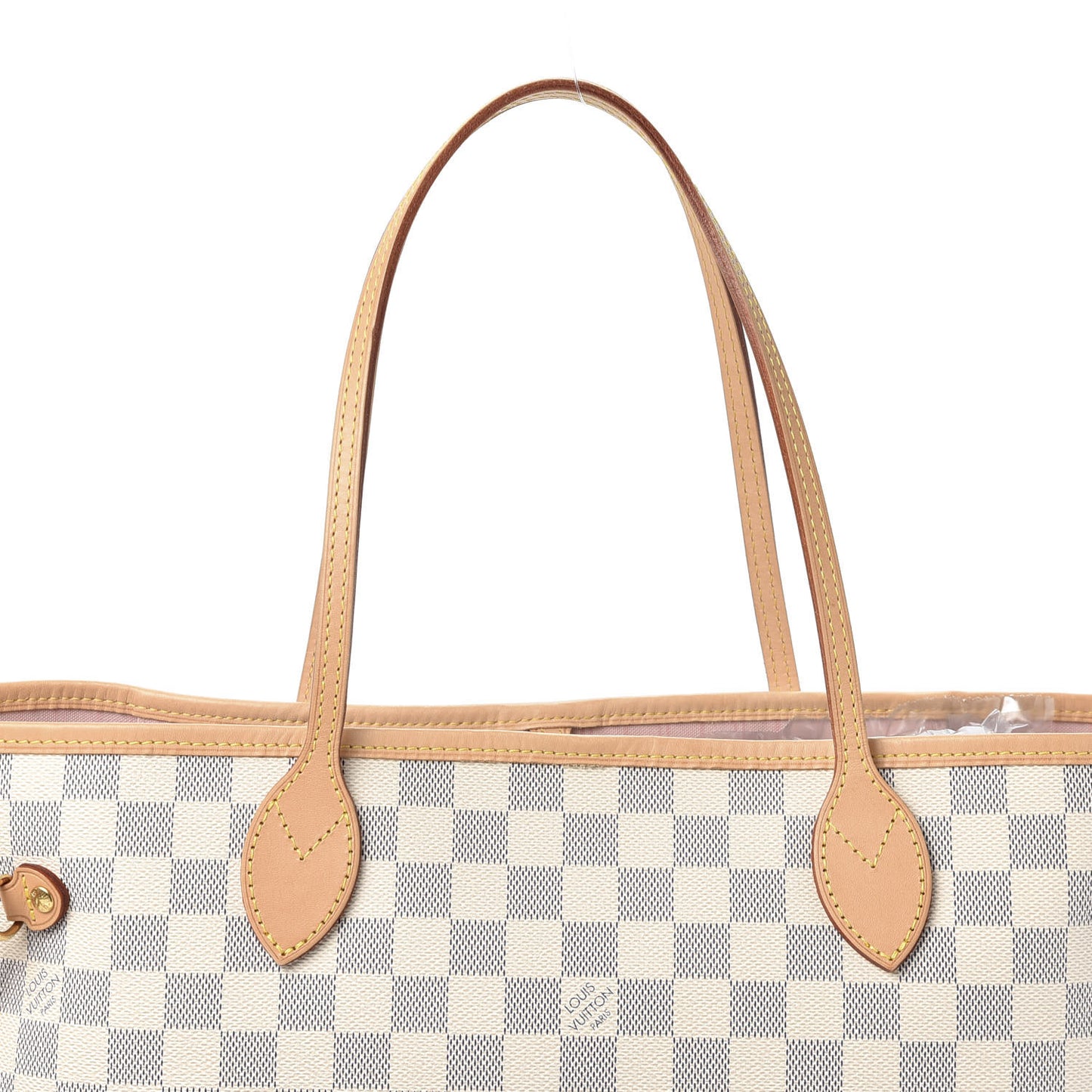 Damier Azur Neo Neverfull MM Rose Ballerine