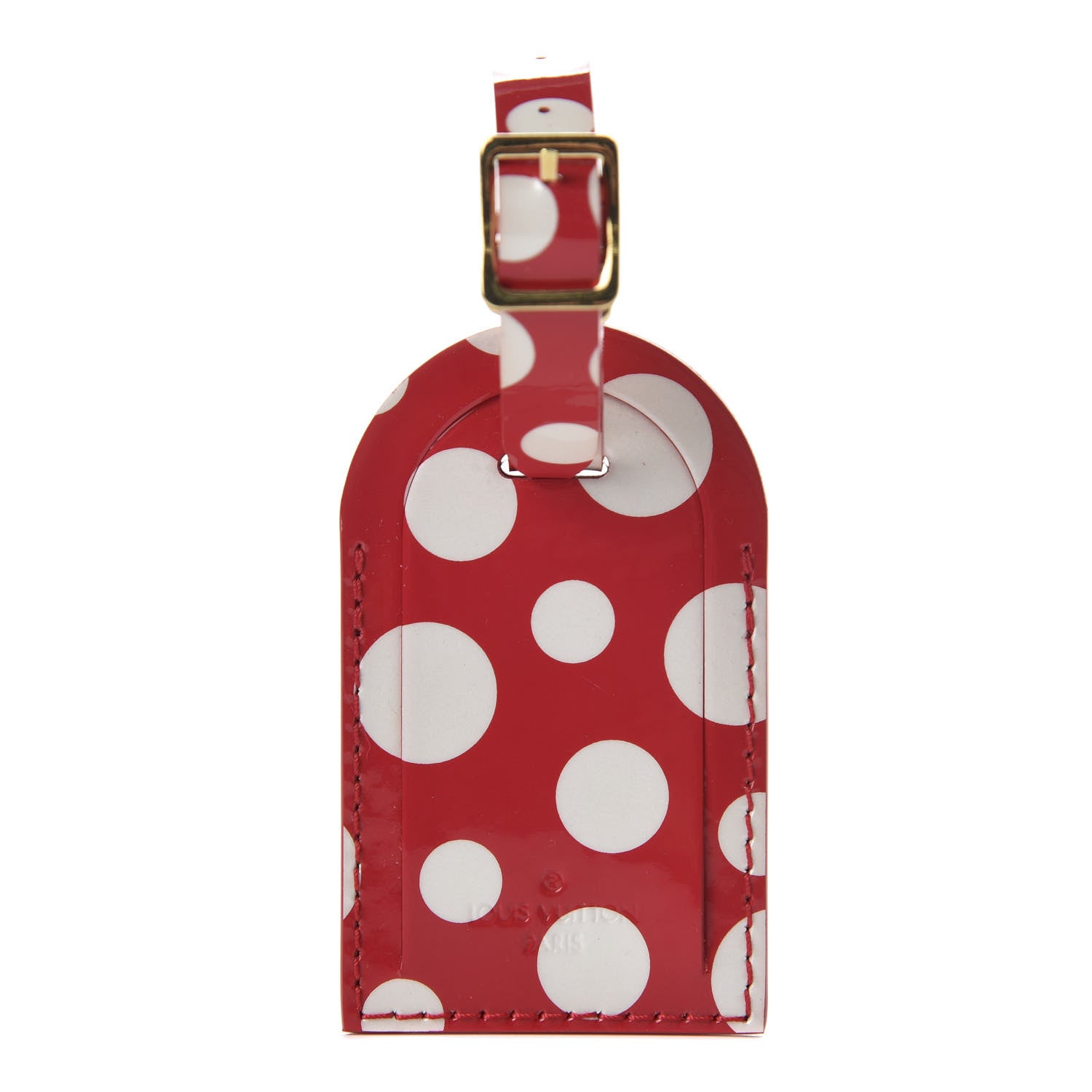 Louis Vuitton Kusama Infinity Dots Luggage Tag Red 1 of 4
