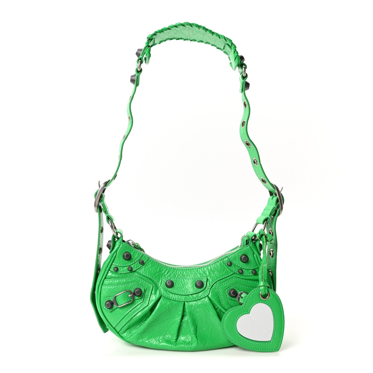 Balenciaga Agneau Arena Le Cagole Shoulder Bag XS Vivid Green 3 of 12