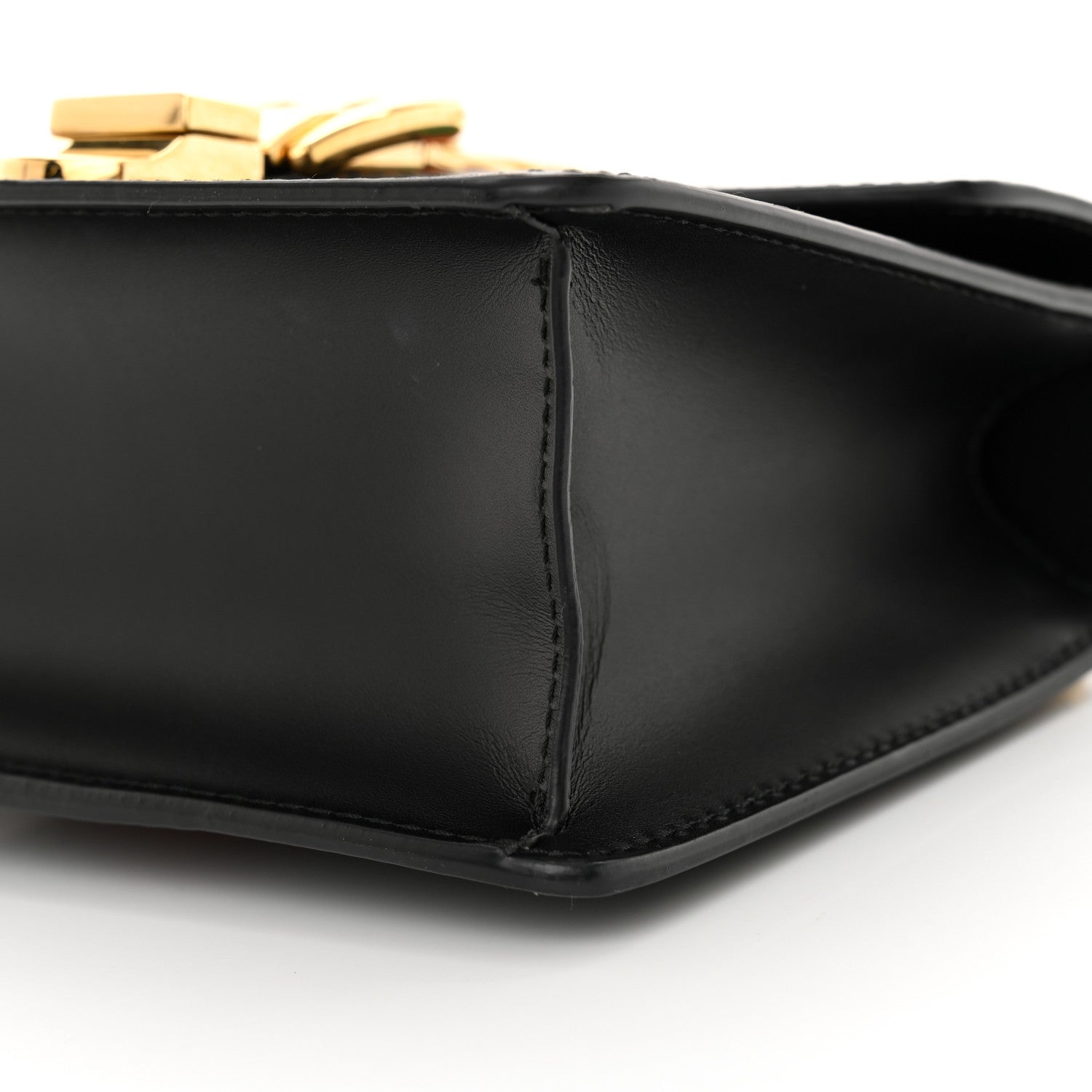 Gucci Calfskin Mini Sylvie Chain Shoulder Bag Black 10 of 11