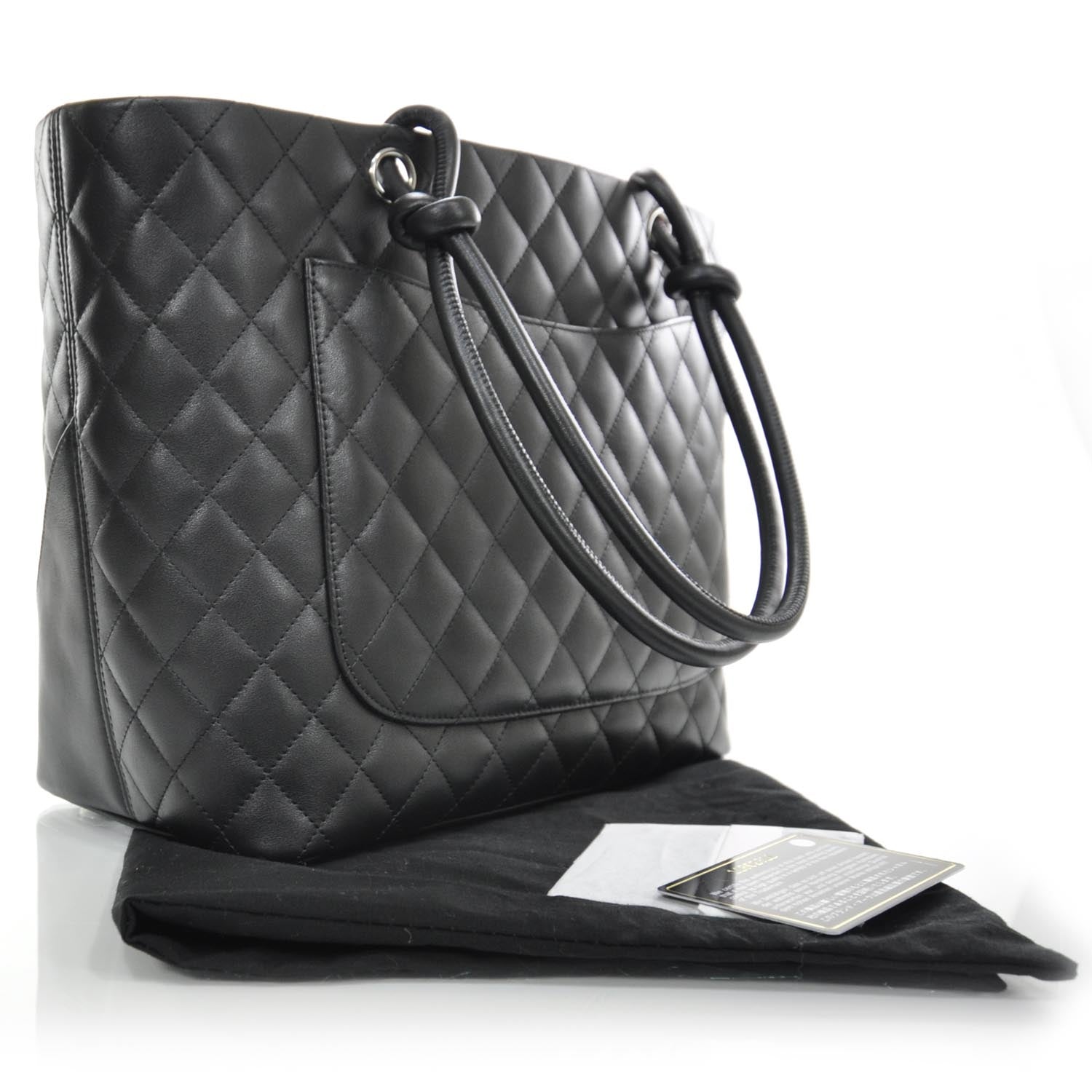 Chanel Calfskin Quilted Large Cambon Tote Black 3 of 8